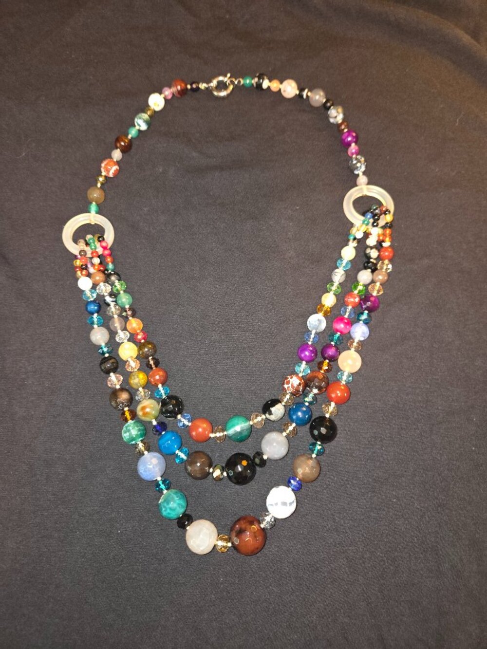 Semi-precious gemstone necklace